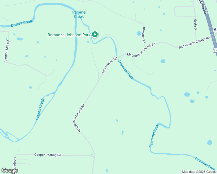 map of restaurants, bars, coffee shops, grocery stores, and more near 1768 Mount Lebanon Church Road in Alvaton