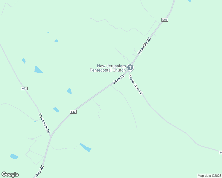 map of restaurants, bars, coffee shops, grocery stores, and more near 5990 Java Road in Java