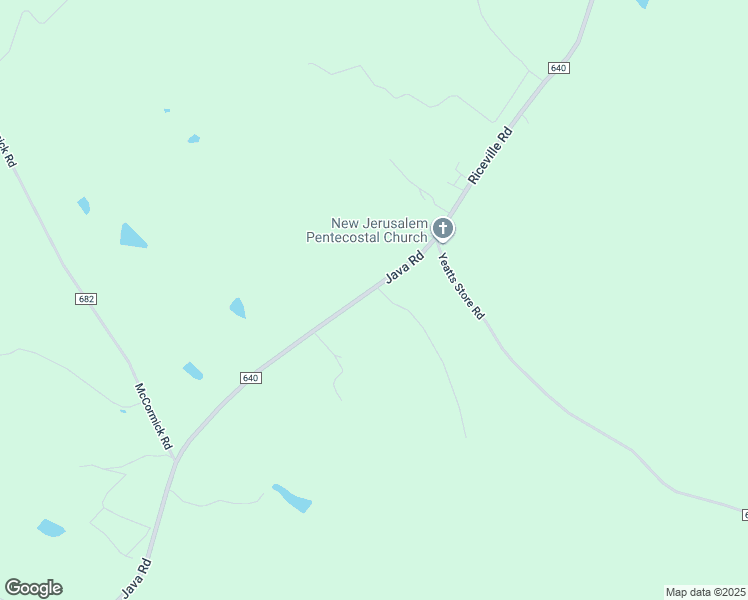 map of restaurants, bars, coffee shops, grocery stores, and more near 5990 Java Road in Java