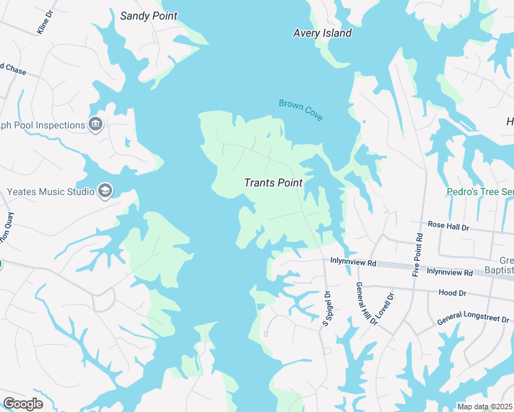 map of restaurants, bars, coffee shops, grocery stores, and more near 2616 Britannica Place in Virginia Beach