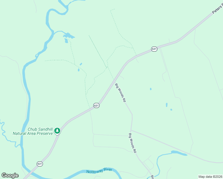 map of restaurants, bars, coffee shops, grocery stores, and more near 26210 Peters Bridge Road in Courtland