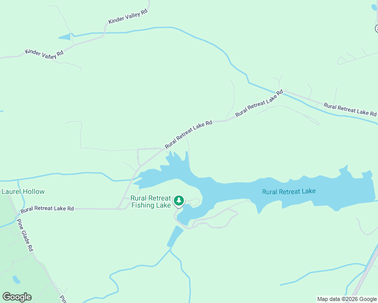 map of restaurants, bars, coffee shops, grocery stores, and more near Rural Retreat Lake Road in Rural Retreat