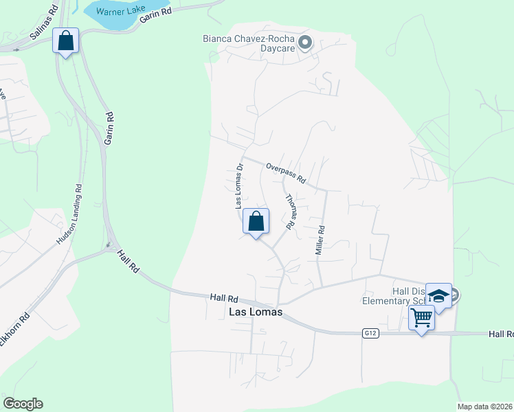 map of restaurants, bars, coffee shops, grocery stores, and more near 108 Las Lomas Drive in Watsonville