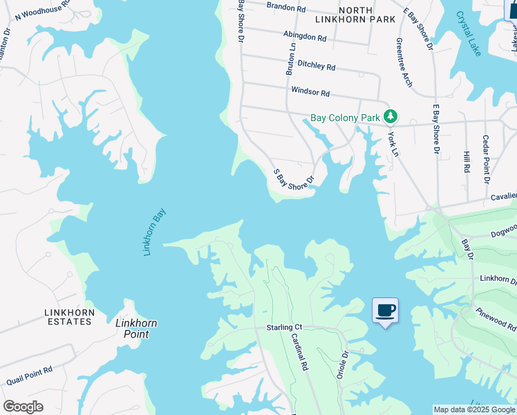map of restaurants, bars, coffee shops, grocery stores, and more near 1052 Bobolink Drive in Virginia Beach