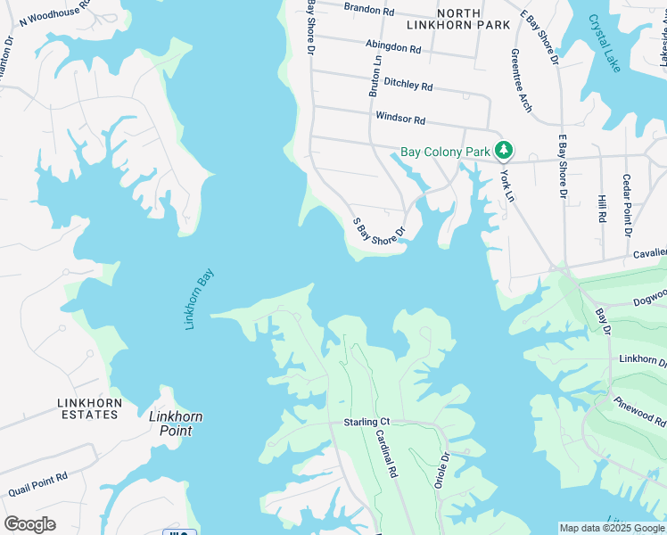 map of restaurants, bars, coffee shops, grocery stores, and more near 1052 Bobolink Drive in Virginia Beach