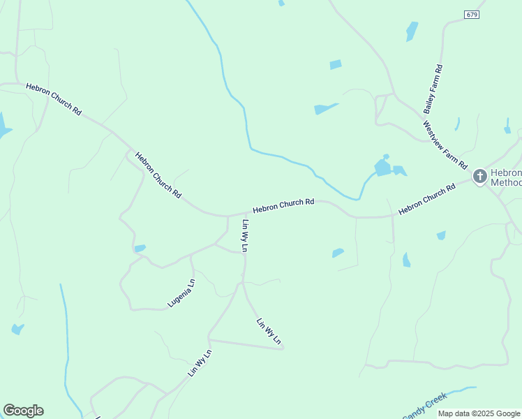 map of restaurants, bars, coffee shops, grocery stores, and more near Hebron Church Road in Saxe