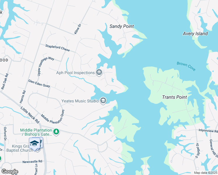 map of restaurants, bars, coffee shops, grocery stores, and more near 3201 9 Elms in Virginia Beach