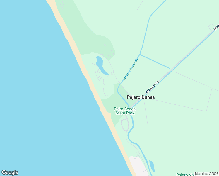 map of restaurants, bars, coffee shops, grocery stores, and more near 105 Shell Road in Watsonville