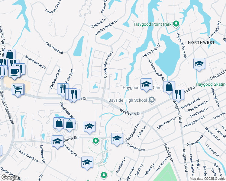 map of restaurants, bars, coffee shops, grocery stores, and more near 5328 Elston Lane in Virginia Beach