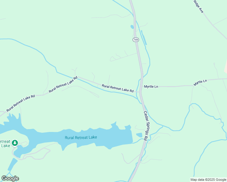 map of restaurants, bars, coffee shops, grocery stores, and more near 177 Rural Retreat Lake Road in Rural Retreat