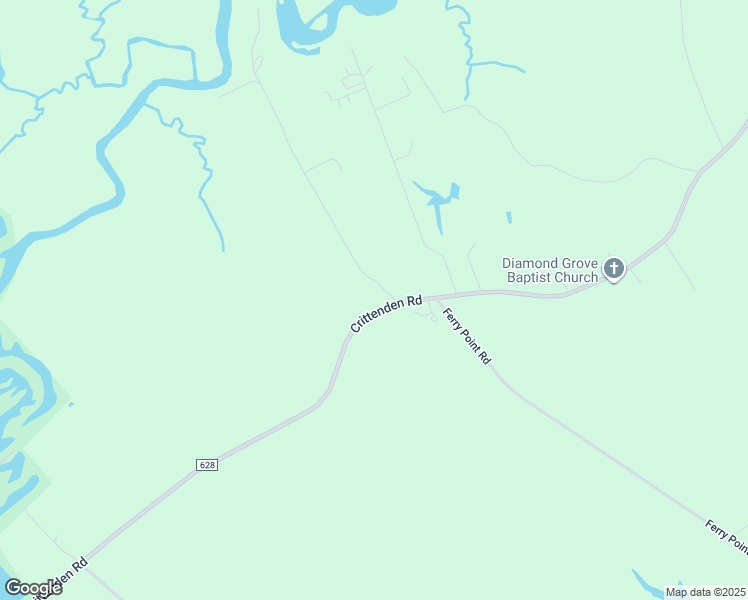 map of restaurants, bars, coffee shops, grocery stores, and more near 6617 Crittenden Road in Suffolk