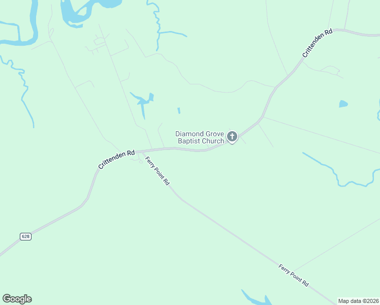 map of restaurants, bars, coffee shops, grocery stores, and more near 6800 Crittenden Road in Suffolk