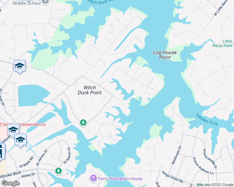 map of restaurants, bars, coffee shops, grocery stores, and more near 4056 Bridgehampton Lane in Virginia Beach