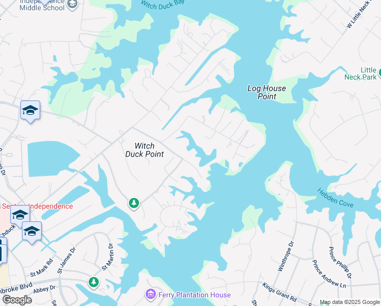 map of restaurants, bars, coffee shops, grocery stores, and more near 4056 Bridgehampton Lane in Virginia Beach