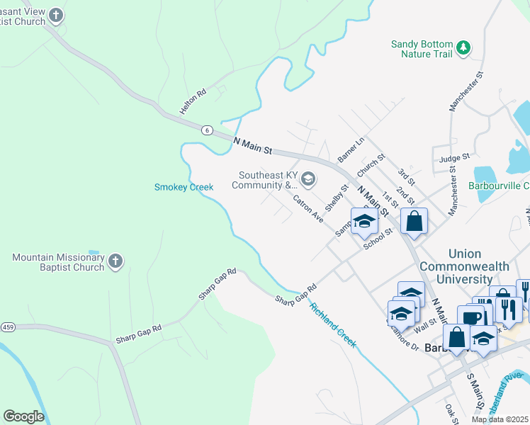 map of restaurants, bars, coffee shops, grocery stores, and more near in Jarvis