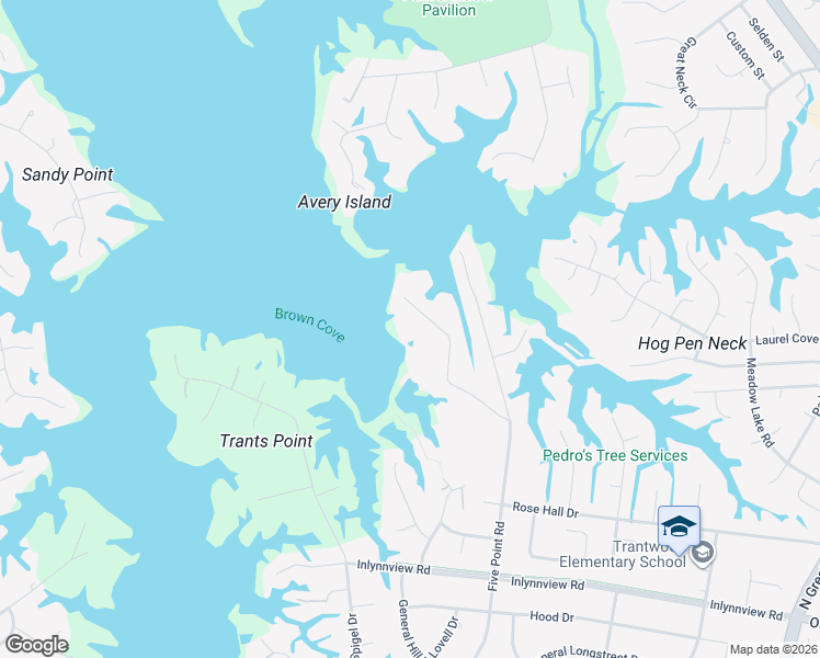 map of restaurants, bars, coffee shops, grocery stores, and more near 1333 Holly Point Road in Virginia Beach