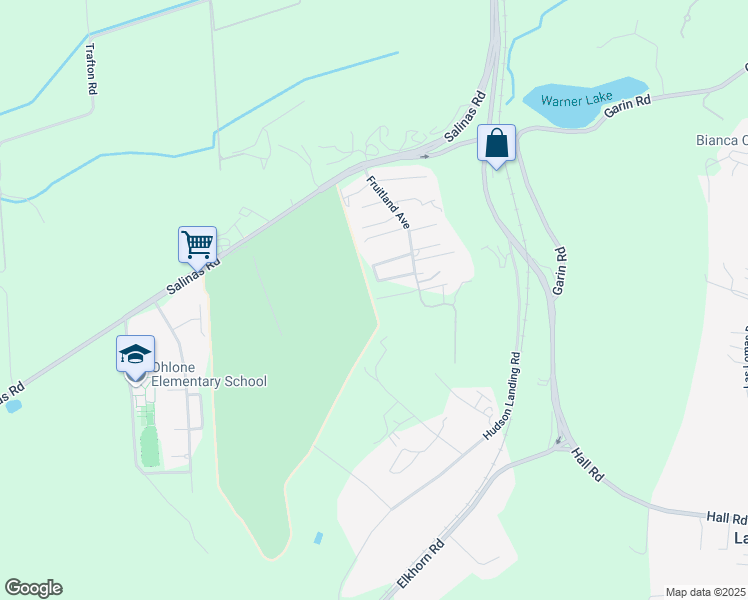 map of restaurants, bars, coffee shops, grocery stores, and more near 97 Spring Road in Monterey County
