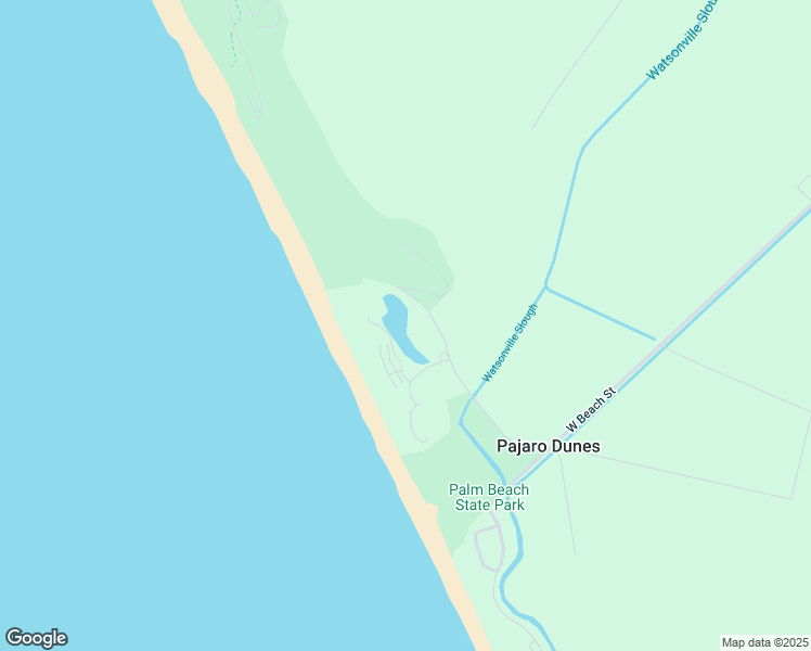 map of restaurants, bars, coffee shops, grocery stores, and more near 105 Shell Road in Watsonville