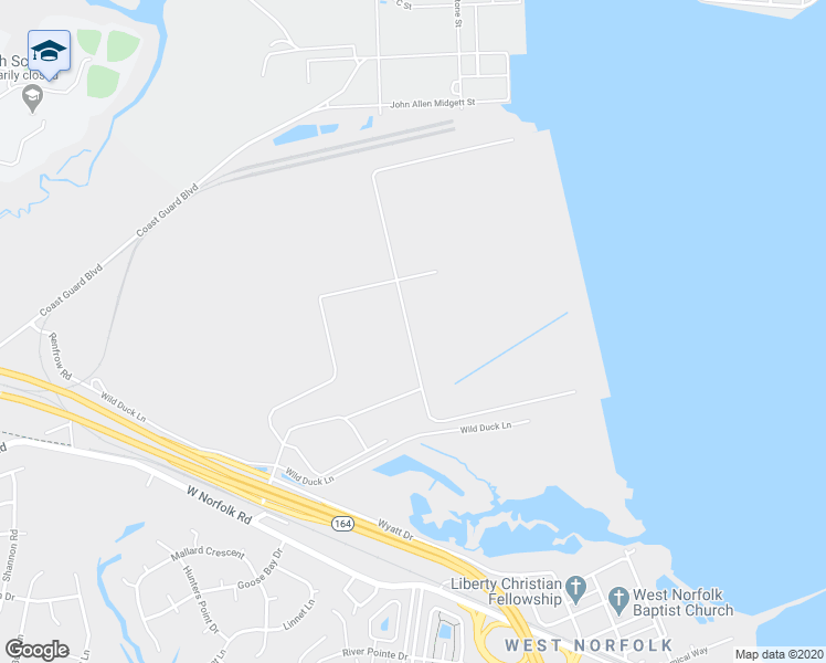 map of restaurants, bars, coffee shops, grocery stores, and more near 1000 Apm Terminals Blvd in Portsmouth
