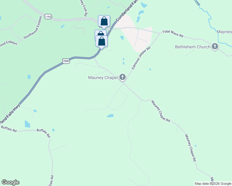 map of restaurants, bars, coffee shops, grocery stores, and more near 158 Muzzle Loader Club Road in Corbin