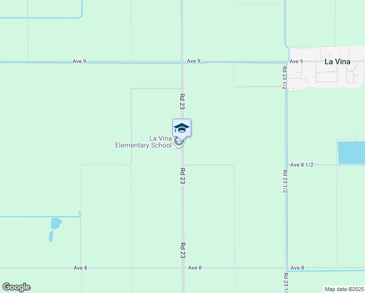 map of restaurants, bars, coffee shops, grocery stores, and more near 8594 Road 23 in Madera