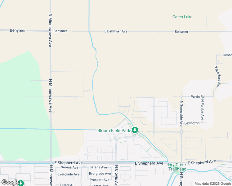 map of restaurants, bars, coffee shops, grocery stores, and more near 4274 Perrin Road in Clovis