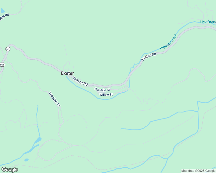 map of restaurants, bars, coffee shops, grocery stores, and more near 851 Exeter Road in Appalachia