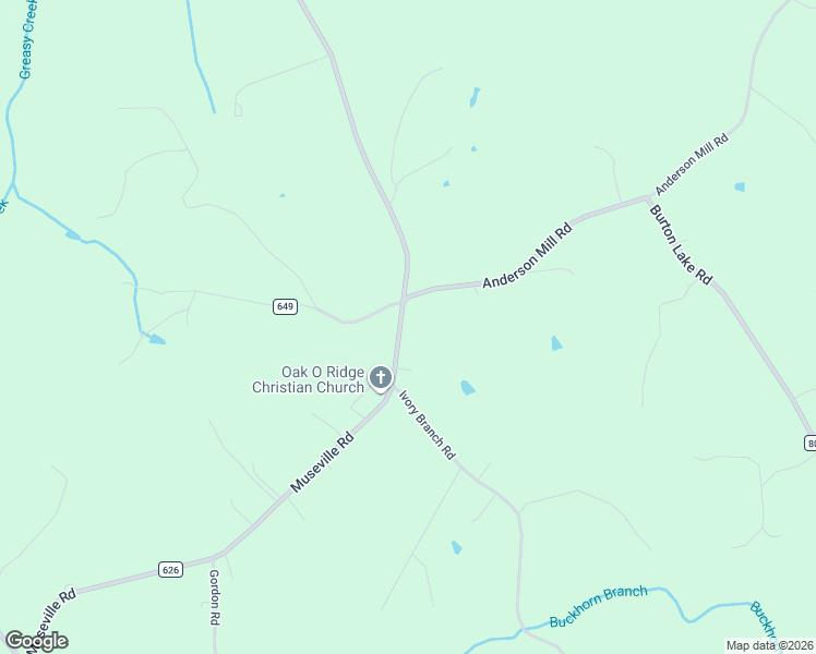 map of restaurants, bars, coffee shops, grocery stores, and more near 1348 Museville Road in Chatham