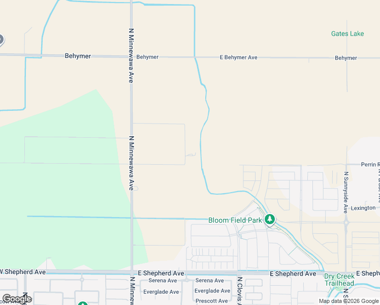 map of restaurants, bars, coffee shops, grocery stores, and more near 4274 Perrin Road in Clovis