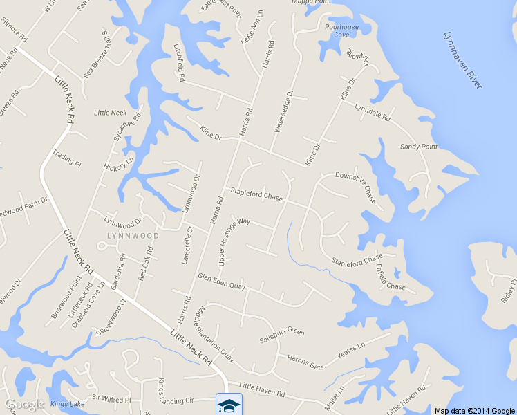 map of restaurants, bars, coffee shops, grocery stores, and more near 901 Penrith Close in Virginia Beach