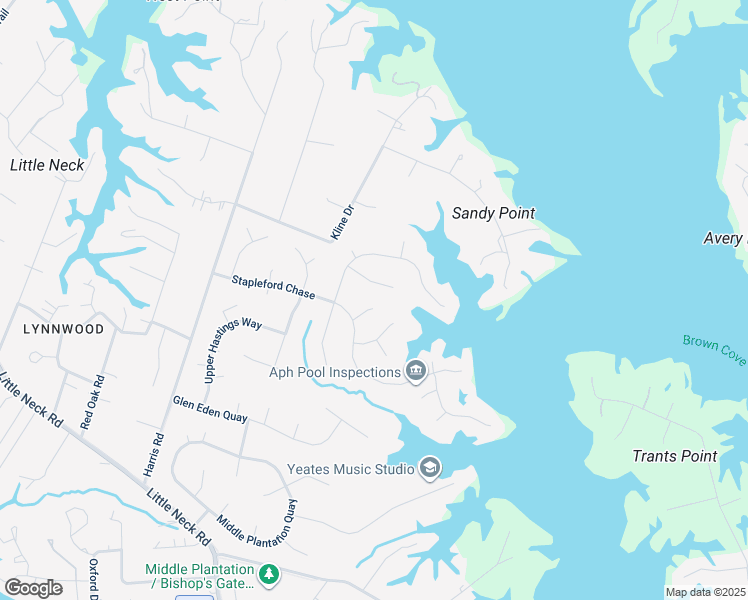 map of restaurants, bars, coffee shops, grocery stores, and more near 1009 Roehampton Vale in Virginia Beach