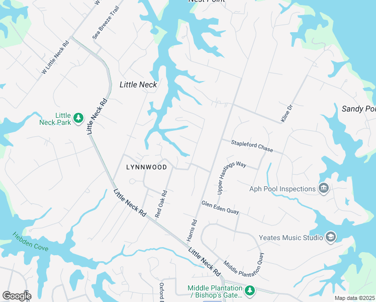 map of restaurants, bars, coffee shops, grocery stores, and more near 1213 Lynnwood Drive in Virginia Beach