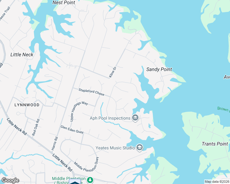 map of restaurants, bars, coffee shops, grocery stores, and more near 3220 High Borough Court in Virginia Beach
