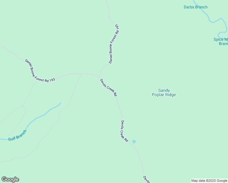 map of restaurants, bars, coffee shops, grocery stores, and more near Devils Creek Road in Whitley County