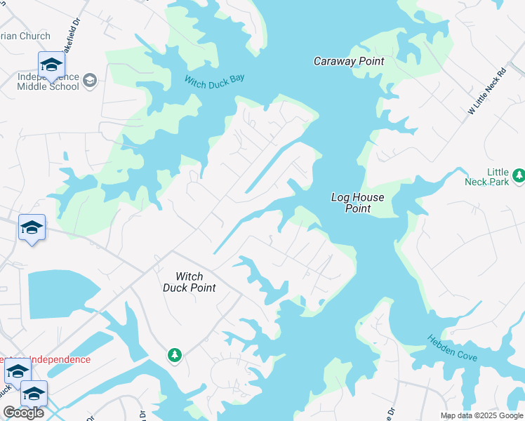 map of restaurants, bars, coffee shops, grocery stores, and more near 4033 Sherwood Lane in Virginia Beach