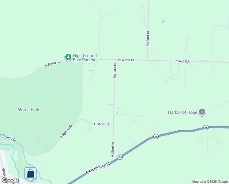 map of restaurants, bars, coffee shops, grocery stores, and more near 13385 Mallard Drive in Neosho