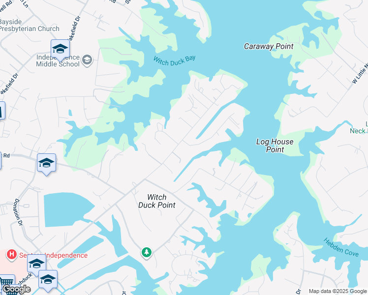 map of restaurants, bars, coffee shops, grocery stores, and more near 4043 Sherwood Ln in Virginia Beach