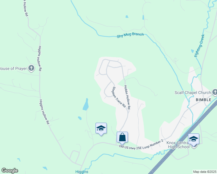 map of restaurants, bars, coffee shops, grocery stores, and more near 152 Elizabeth Lane in Barbourville