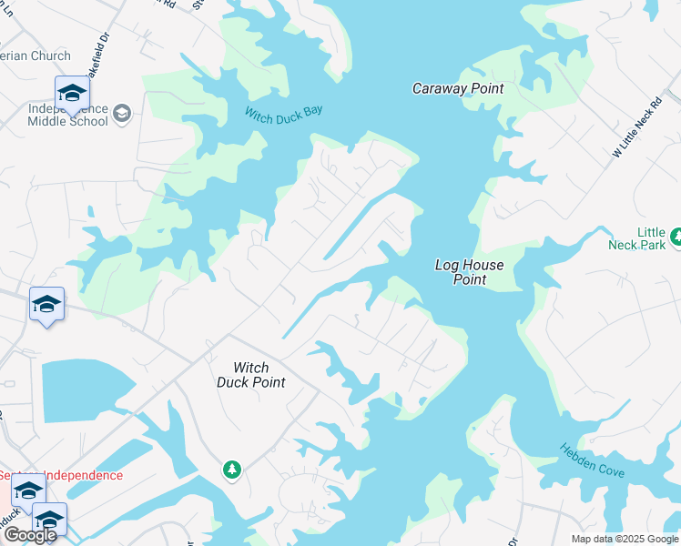 map of restaurants, bars, coffee shops, grocery stores, and more near 4033 Sherwood Lane in Virginia Beach