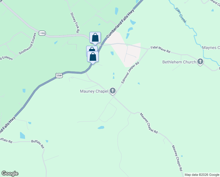 map of restaurants, bars, coffee shops, grocery stores, and more near 224 Mauney Chapel Road in Corbin
