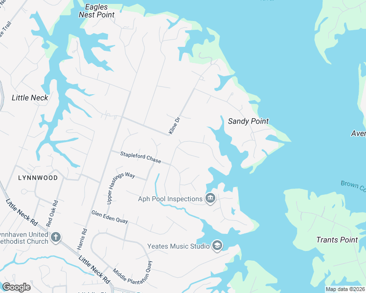 map of restaurants, bars, coffee shops, grocery stores, and more near 3220 High Borough Court in Virginia Beach