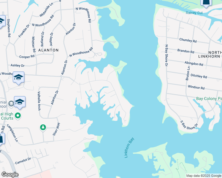 map of restaurants, bars, coffee shops, grocery stores, and more near 1521 Duke of Windsor Road in Virginia Beach