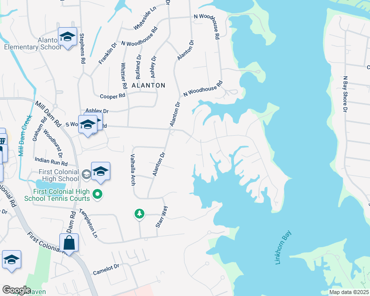 map of restaurants, bars, coffee shops, grocery stores, and more near 1304 Wellington Court in Virginia Beach