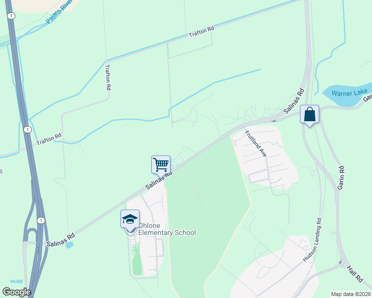 map of restaurants, bars, coffee shops, grocery stores, and more near 12835 Fair Way in Monterey County