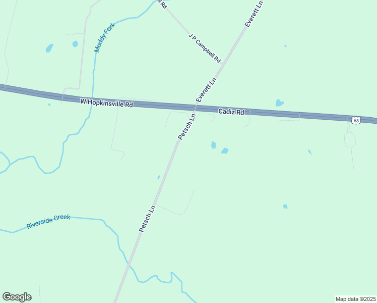 map of restaurants, bars, coffee shops, grocery stores, and more near 272 Petsch Lane in Hopkinsville