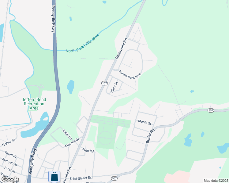 map of restaurants, bars, coffee shops, grocery stores, and more near 165 Pine Street in Hopkinsville