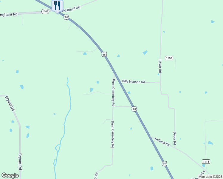 map of restaurants, bars, coffee shops, grocery stores, and more near 1848-1998 Dunn Cemetery Road in Benton