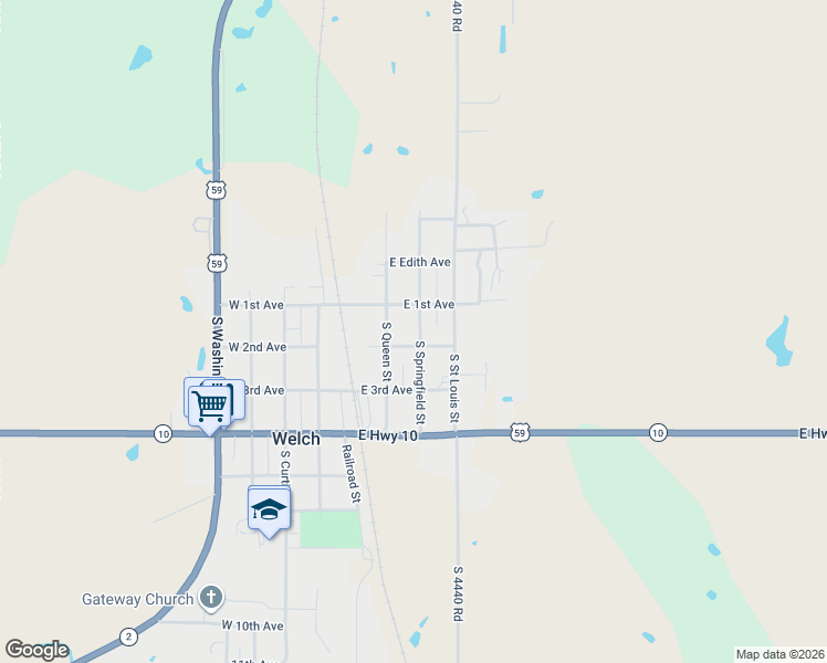 map of restaurants, bars, coffee shops, grocery stores, and more near 107 South Springfield Street in Pensacola
