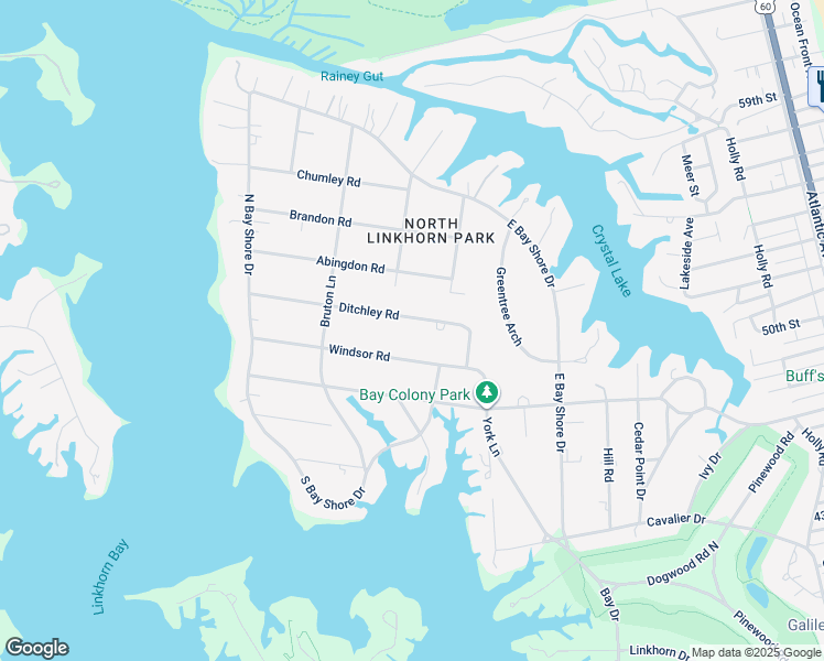 map of restaurants, bars, coffee shops, grocery stores, and more near 925 Ditchley Rd in Virginia Beach