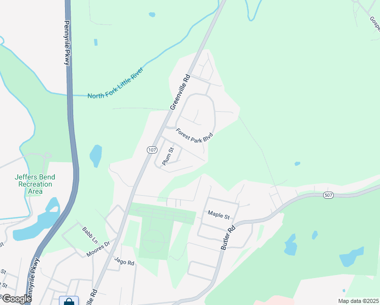 map of restaurants, bars, coffee shops, grocery stores, and more near 41 Locust Street in Hopkinsville
